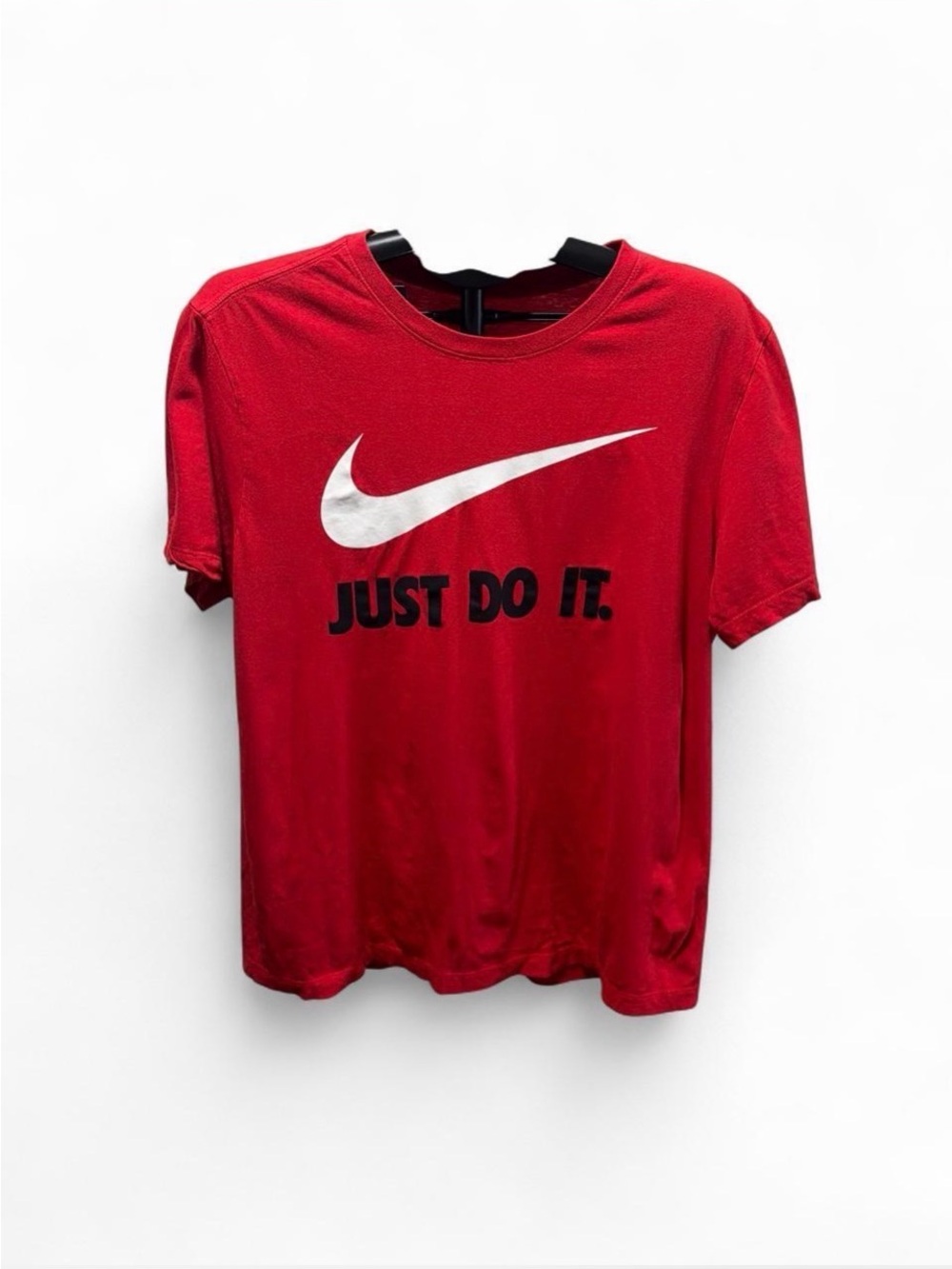 Nike Red Short-Sleeve Swoosh 'Just Do It.' Tee